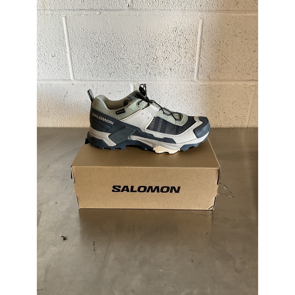 Salomon X Ultra 5 GTX Hiking Shoes Women's Size 7.5 Seagrass New Other